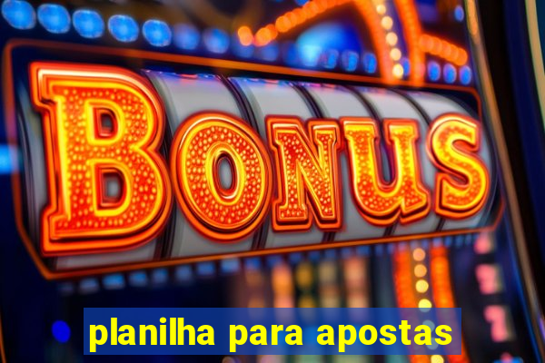 planilha para apostas